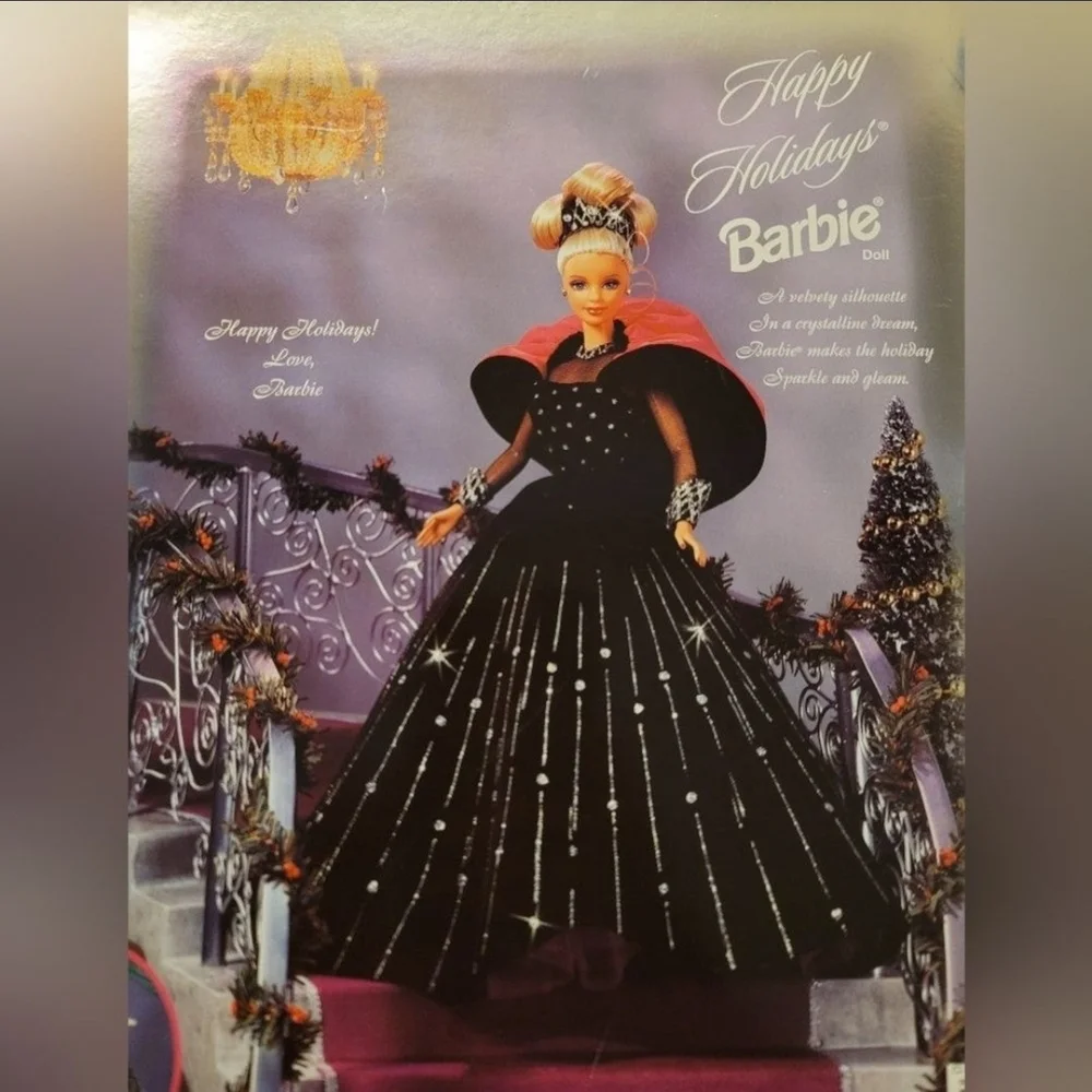 NIB! 1998 Happy Holidays Mattel#20200 Barbie RARE Box Error Misprint - Picture 5 of 8